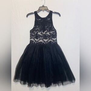 Stylish Black Lace Dress by Maniju